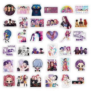 75Pcs KPop Demon Hunters Waterproof Sticker