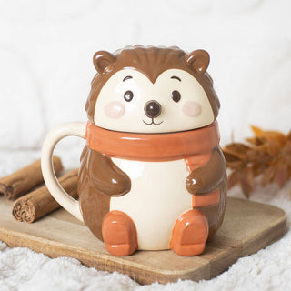 Hazel Hedgehog Lidded Autumn Mug