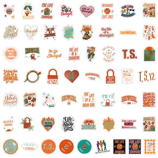55Pcs Showgirl Waterproof Sticker