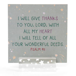 Verse for Gratitude – Bible Verse Card Set + Display Stand