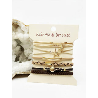 Boho Inspired BEACH Theme Hair Tie Bracelets