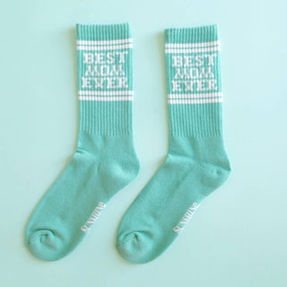 Best Mom Ever Ribbed Socks