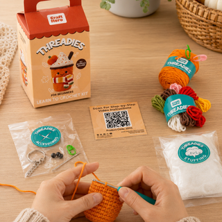 Fall Crochet Kit for Beginners | Pumpkin Spice Latte | DIY