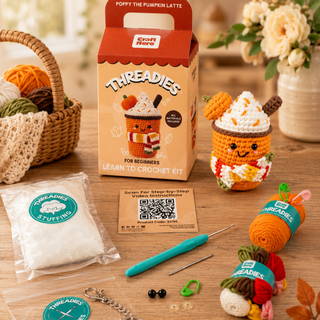 Fall Crochet Kit for Beginners | Pumpkin Spice Latte | DIY