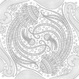 My Ocean Mandala Coloring Book by Marica Zottino