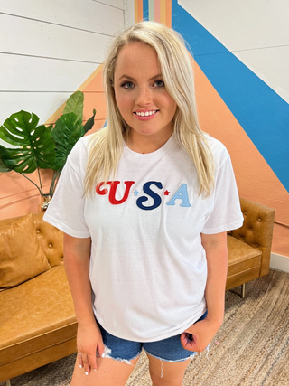 USA Patches (White)