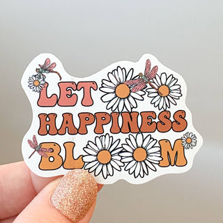 Let Happiness Bloom Sticker