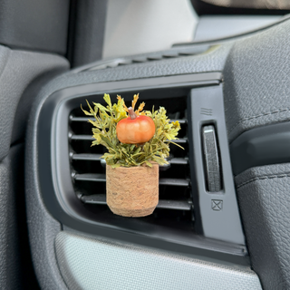 Pumpkin Patch Plant Vent Clip Car Air Freshener Reusable