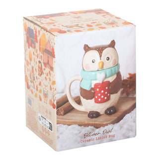 Oliver Owl Lidded Autumn Mug
