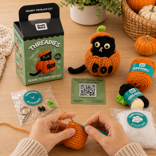 Halloween Crochet Kit for Beginners | Grumpy | DIY
