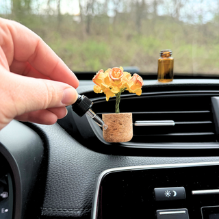 Whimsical Daffodil Vent Clip Car Air Freshener Reusable