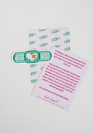 Jesus Heals Sticker I Kids Christian Sticker 