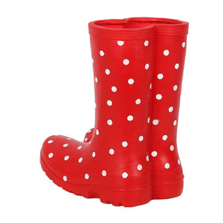 Red Welly Rain Boot Planter