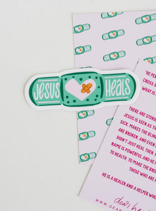 Jesus Heals Sticker I Kids Christian Sticker 