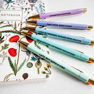 ADHD Girlie - Pen Set - Funny Gift, Neurodivergent