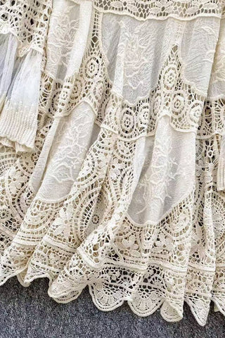 Elegant Crochet Lace Dress