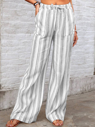 Loose Striped Printed Casual Pants