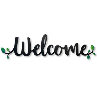 "Welcome" Magnetic Word w/ Greenery, Front Door Decor