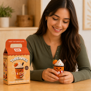 Fall Crochet Kit for Beginners | Pumpkin Spice Latte | DIY