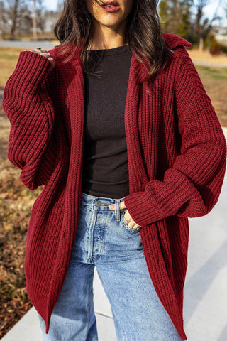 Lori Oversized Button Front Cardigan
