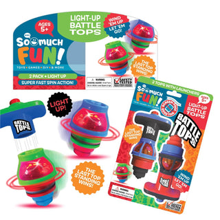 Light Up Battle Top Toy 2 Pack Assortment- 12/Pack