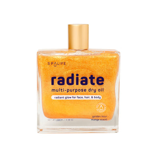 Radiate  Dry Oil, for Face Hair & Body - Mango Scent