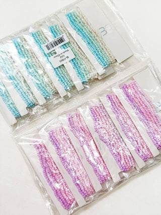 Soft Tone Stacked Seed Bead Bracelet