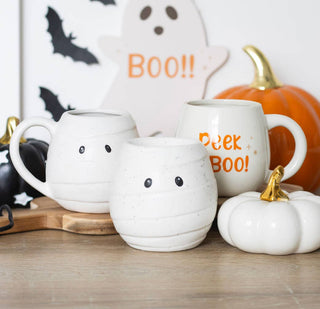 Mummy Shaped Rounded Halloween Mug
