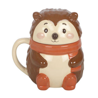 Hazel Hedgehog Lidded Autumn Mug