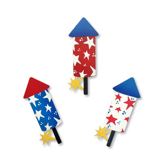 Firecracker Mini Art Pop S/3, Summer Patriotic Decor