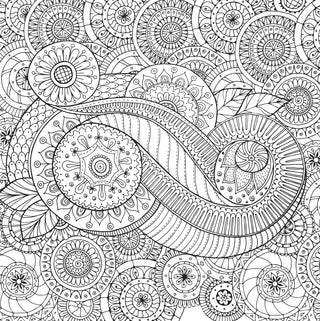 Peaceful Paisleys Artist's Coloring Book