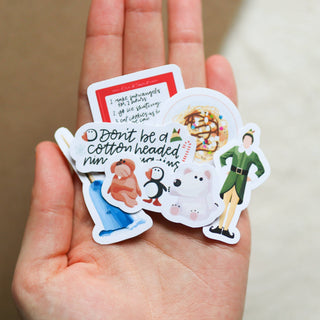 Waterproof Mini Elf Christmas Stickers