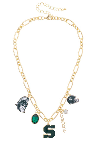 Michigan State Spartans Gameday Charm Necklace