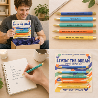 Livin' the Dream - Burnout Pen Set - Funny Gift