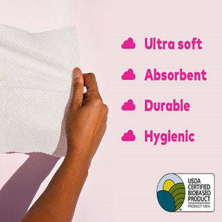 Cloud Clean Eco Towelettes, Certified 100% USDA Biobased