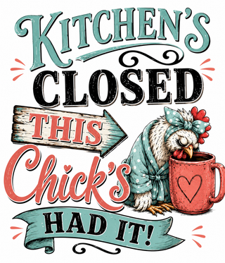 Kitchen Closed | Funny Chicken Kitchen Towel