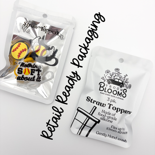Straw Topper 3 pack - Softball, Nothing Soft About It