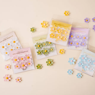 Daisy Delight Magnet Set-Green
