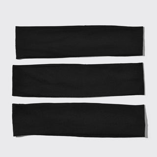 Recycled Active Headbands 3pc Set- Black