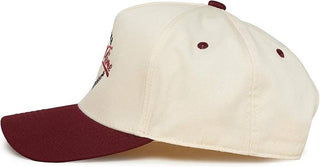 2-Tone Embroidered Cap - Good Time Not a Long Time -Burgundy