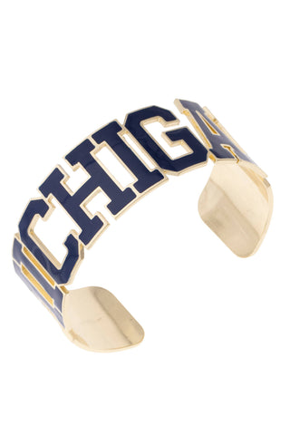 Michigan Wolverines Varsity Outline Cuff
