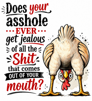 Does Your Asshole Ever Get Tired Sweary | Adult Humor Gift | Funny Kitchen Towel
