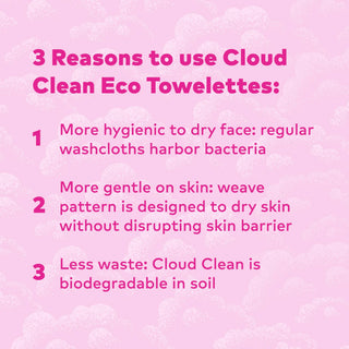 Cloud Clean Eco Towelettes, Certified 100% USDA Biobased